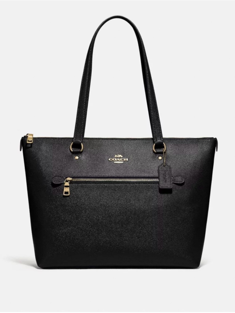 Coach Gallery Tote Bag In Black Cross Grain Leather - Picture 16 of 16